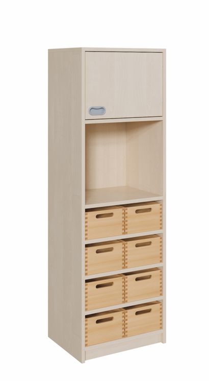 K Kombinationsschrank 160 x 52 cm, 8 mittlere Kästen ohne/mit SF/1 Tür re.